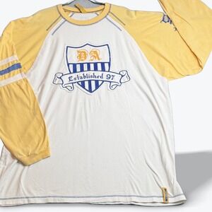 Vintage‎ Attitude Signature Series Y2K Raglan Crest Long Sleeve Mallcore Shirt